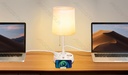 Socket desk lamp bulb not included E27 USB with phone holder