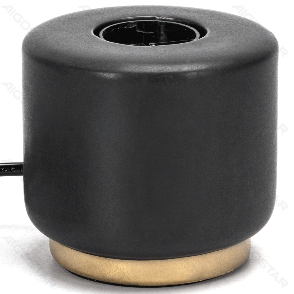 [B103113ND] Tafellampvoet Lamp niet inbegrepen E27 Zwart+Goud Zuilvormig