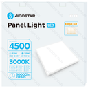 Aigostar LED Paneelverlichting Edge-lit Warm Licht Wit 25W 62x62cm
