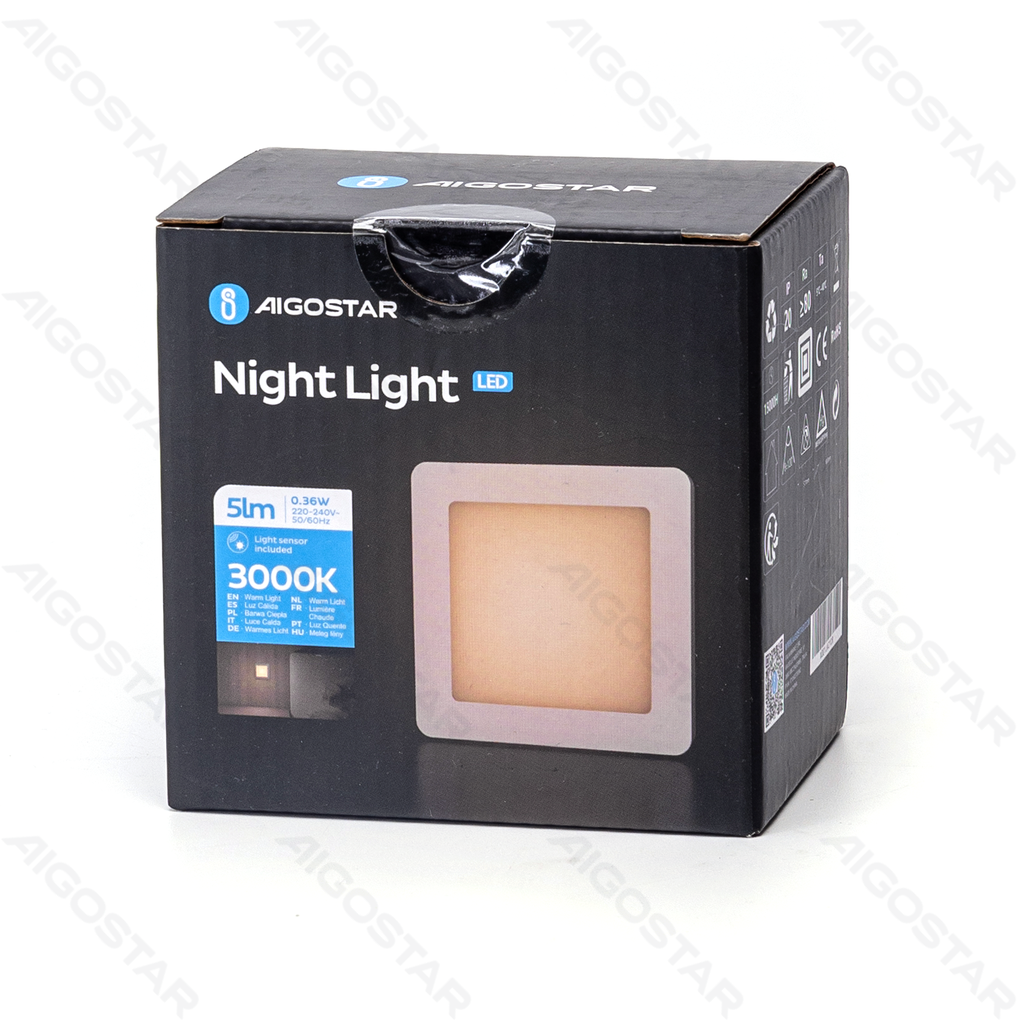 Veilleuse LED avec variateur de lumière à 2 niveaux