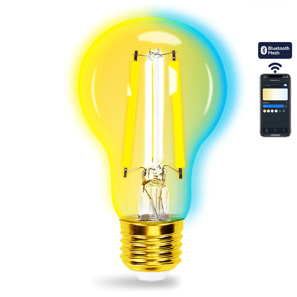 [S10300IG6] Bluetooth Mesh Smart Filament Bulb A60 6W CCT