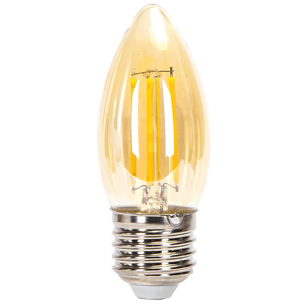 [B10106QP2] LED Gloeilamp (Amber) C35 E27,6W