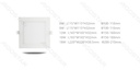 Aigostar E6 LED Ultradunne Inbouw Downlight Vierkant 12W Geel Licht