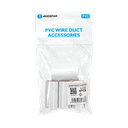 Aigostar PVC Rond Draadkanaal Connector Wit 20mm 4ST