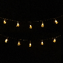 Lichtstrook met hangertjes van kerstbomen 3AA-batterij Warm wit 1,5m IP20 Binnen