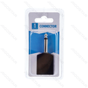 Audio/Video Connector 6.35 Man naar 2*6.35 Vrouw Zwart