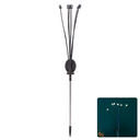 LED Solar Sfeervolle Gazonverlichting RVS Vuurvliegjes 6500K