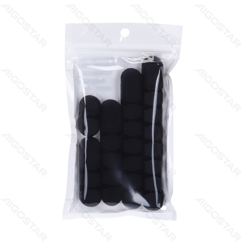 [B20104ZZN] Silicone Cable Organizer Black