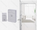 DC Wireless Digital Door Bell (one for two) Silver