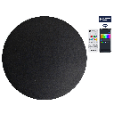 Slimme wandlamp met Bluetooth-netweefsel RGB+CCT 12W Zwart Met afstandsbediening