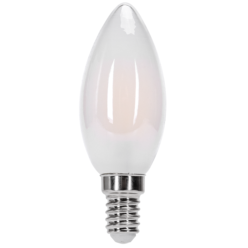 LED-Glühbirne mit mattem Lampenschirm C35 E14 4,9 W
