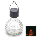 Aigostar LED Solar Sfeervolle Gazonverlichting RVS gehamerd glas RGB