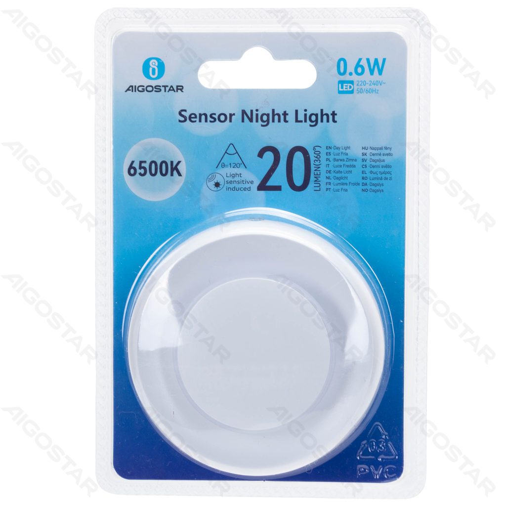 [B103083TA] LED Nachtlicht Sensor 0,6W 6500K