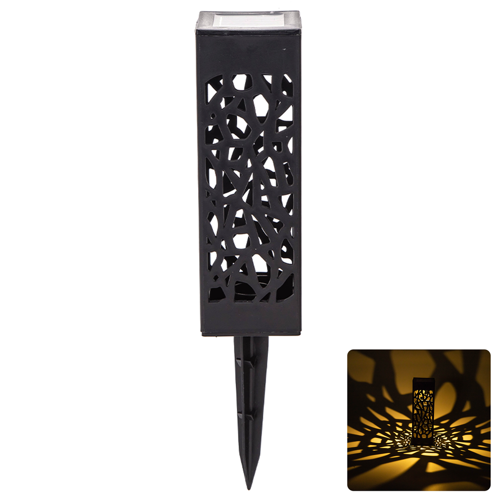 [B10201J9R] LED-Solar-Rasenleuchte Kunststoff hohl 3000K