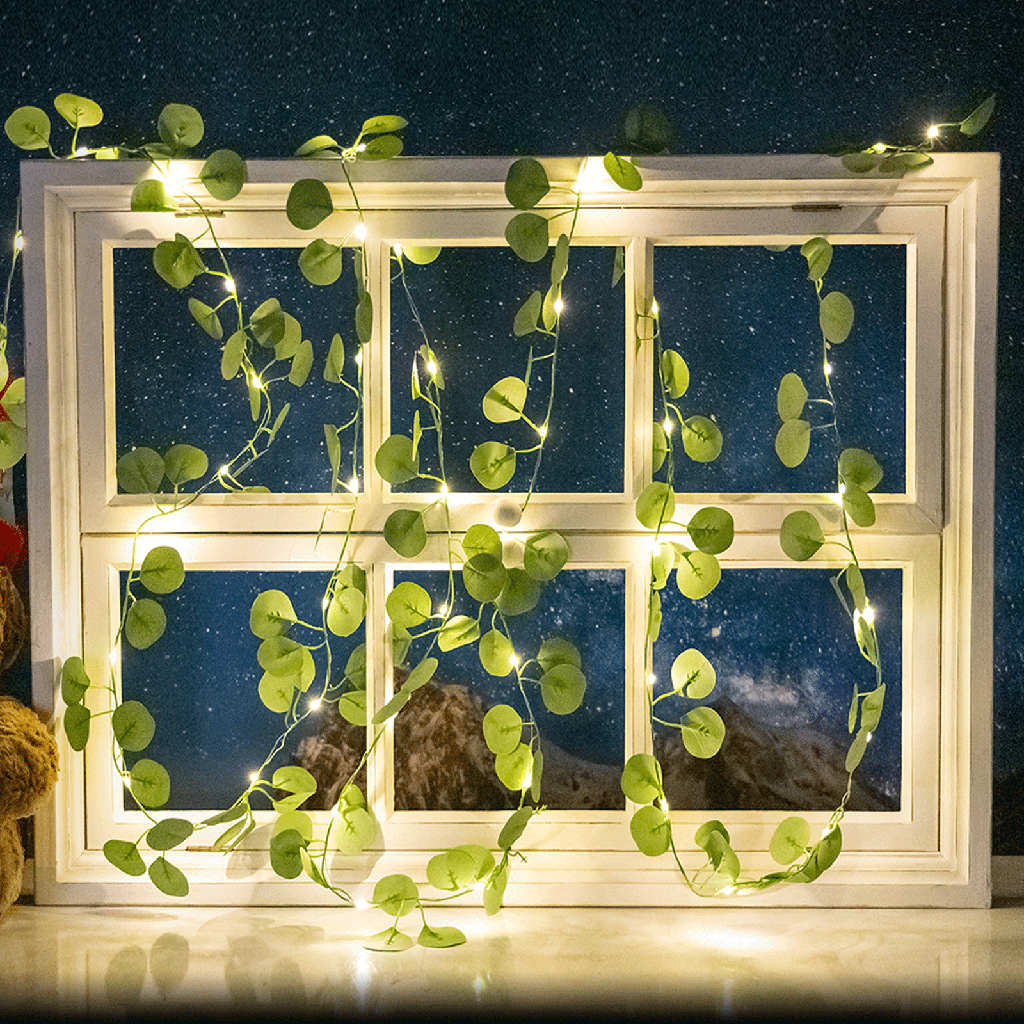 Solar simulated plants, Line, Eucalyptus leaf 2M+5M 50LED