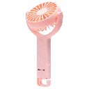 Handheld Fan, 3 Inches, 7 Blades, 5 Speeds, 1200mAh, Pink