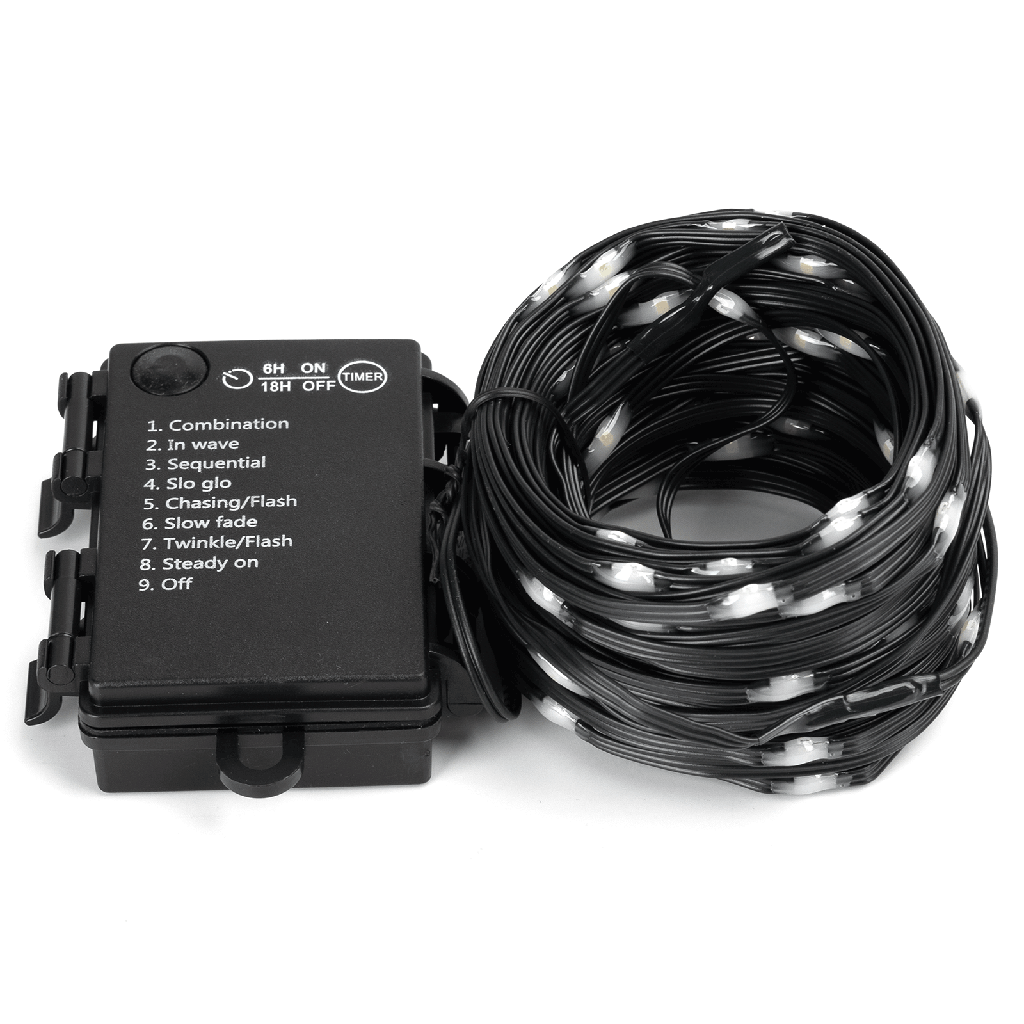 Aigostar Lichtstrook (PVC & koper) met 3AA-batterij Koud wit 5m IP44 Binnen/Buiten