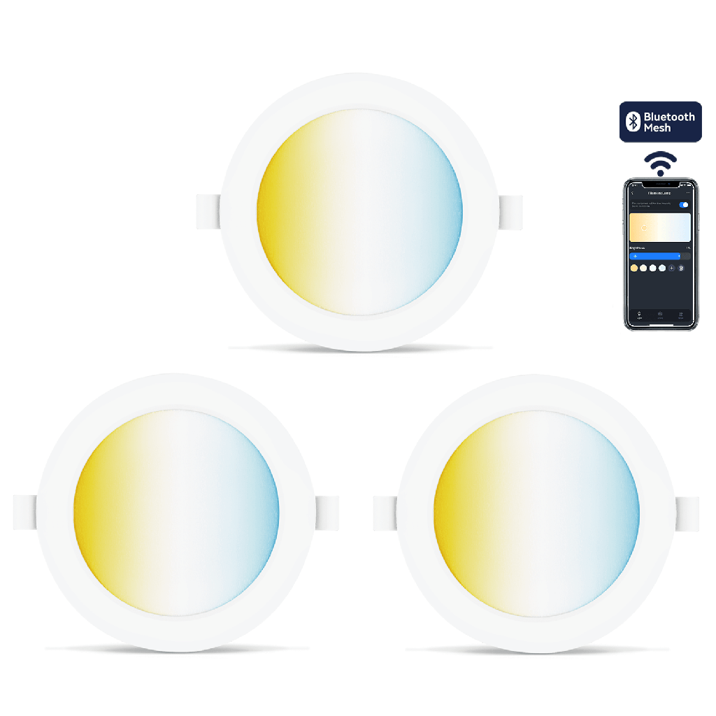 [S10304R7J] Bluetooth MESH smartes Deckenlicht 6W CCT 3Stk.