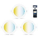 Slim downlight met bluetooth-netweefsel 6W CCT 3st