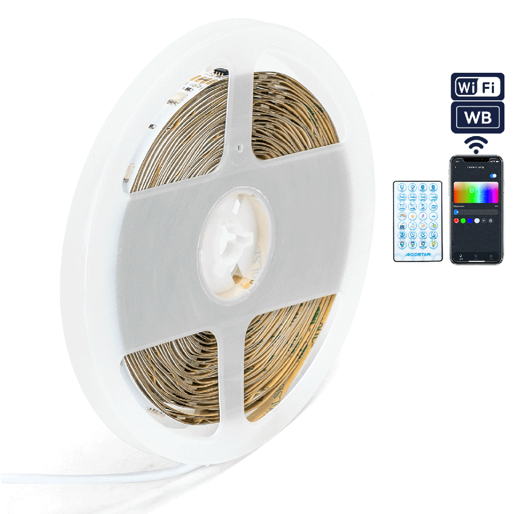 Aigostar WB slimme laagspanning lichtstrip RGBIC 1*10M 24W IP20