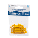 Pre-insulated cold-pressed terminals BV5.5 (20 pcs), yellow