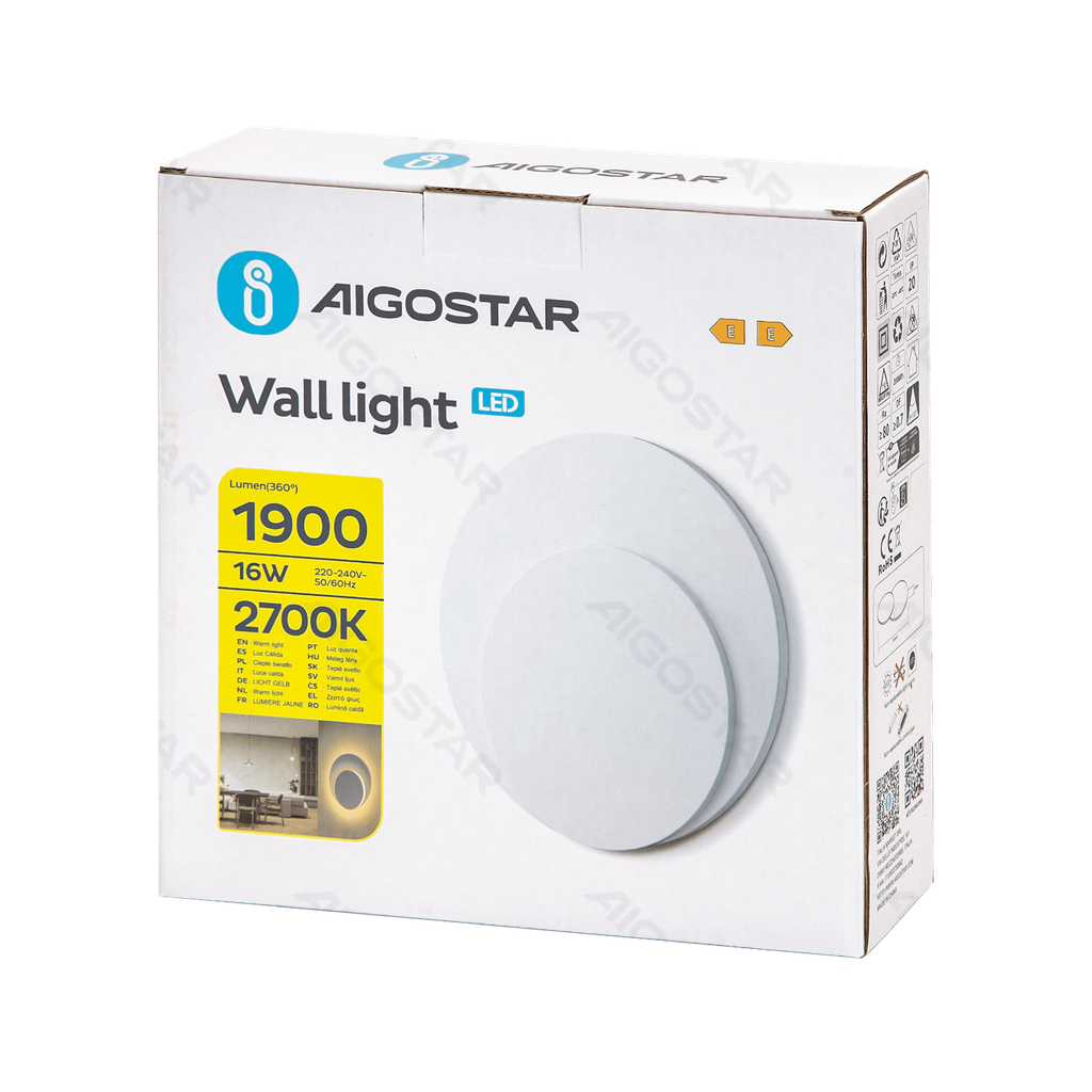 [B10304N75] Wandlamp van 2700K uit ijzer & acryl