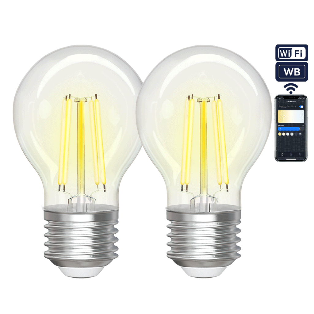Smart light bulb G45 CCT (2pcs) (WIFI + bluebooth)