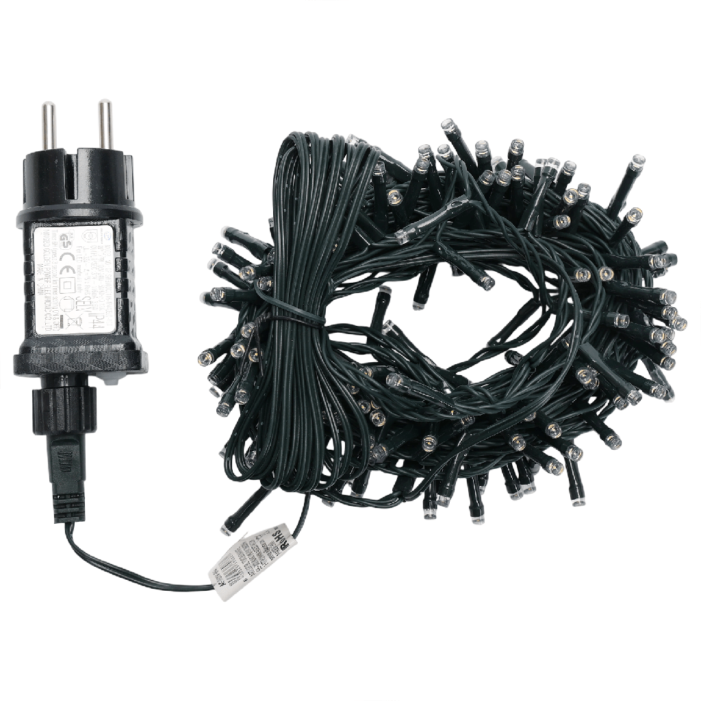 Flaches Lichtband mit Niederspannung Warmweiß 7,5m IP44 Innen/Außen