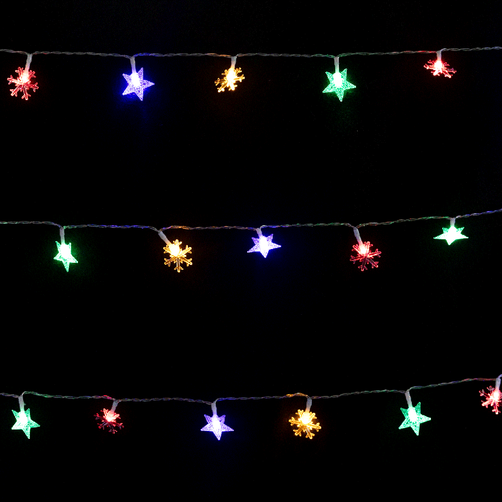 Aigostar Stersneeuwvlok van platte lichtstroken met laag voltage RGBY 10m IP44 Binnen/Buiten