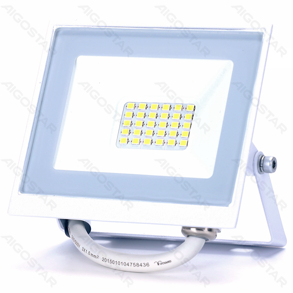 LED Flutlicht Glasschirm Weiß 20W 6500K 07 Serie