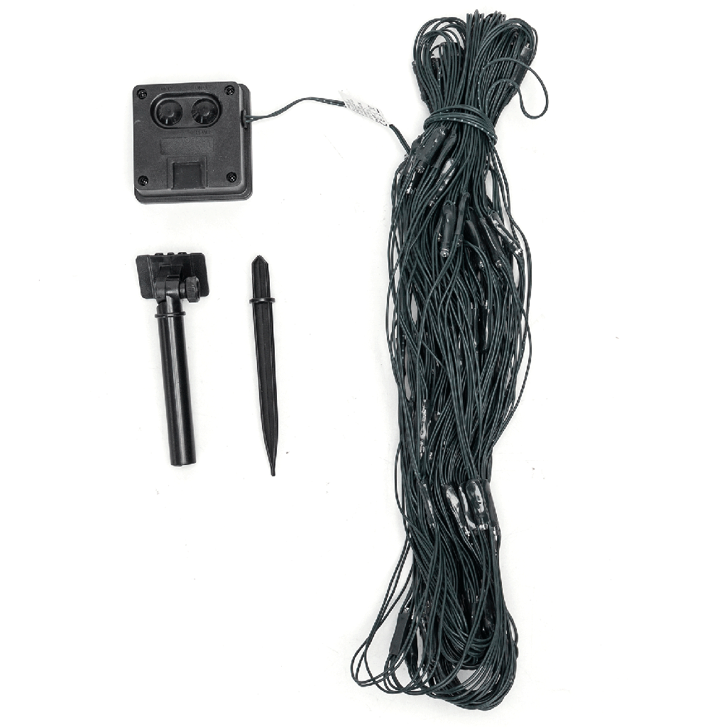 Net of flat solar powered light strips RGBY 3m+1.5m*1.5m