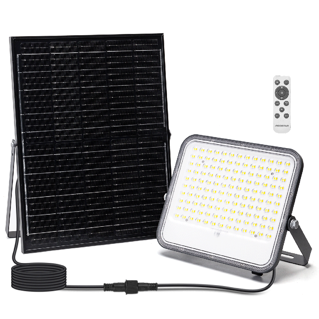 [B1020133L] Aigostar Breedstraler op zonne-energie 2m 200W CCT
