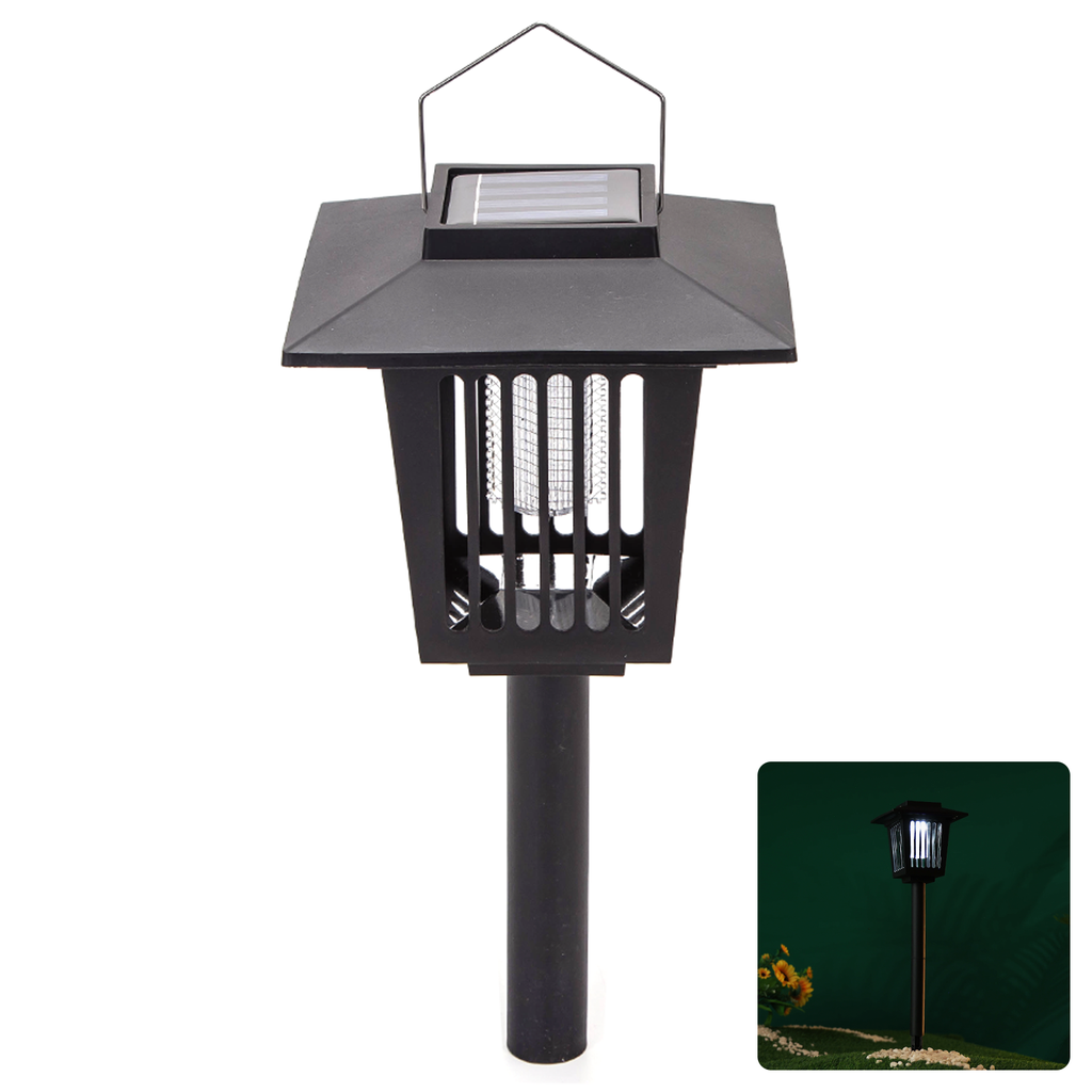 Aigostar LED Solar Instectendoder Gazonverlichting Kunststof violet Licht + Wit Licht