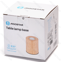 Aigostar Table lamp Wood Cylinder Brown E27 Without bulb