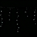 Platte ijspegellichtstrook (golvend) op zonne-energie Koud wit 3m+5m*0,6m 25 strips