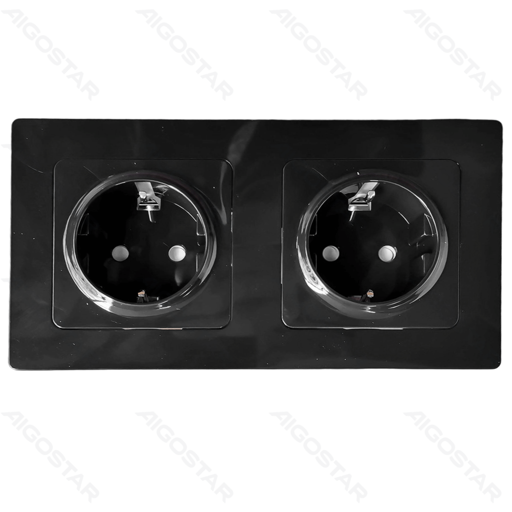 [B201011V6] Inbouwstopcontact met twee uitgangen