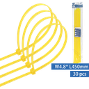 Nylon Kabelbinders (30st) W4.8*L450mm Geel
