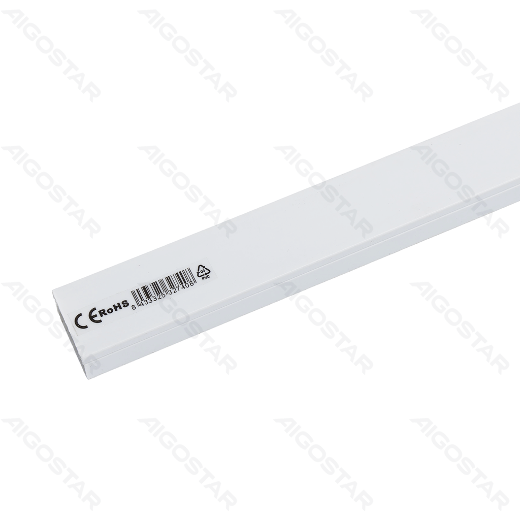 Aigostar PVC witte vierkante kabelgoot met zelfklevende achterkant L2000*W25*H16mm