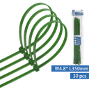 Nylon Kabelbinders (30st) W4.8*L350mm Groen