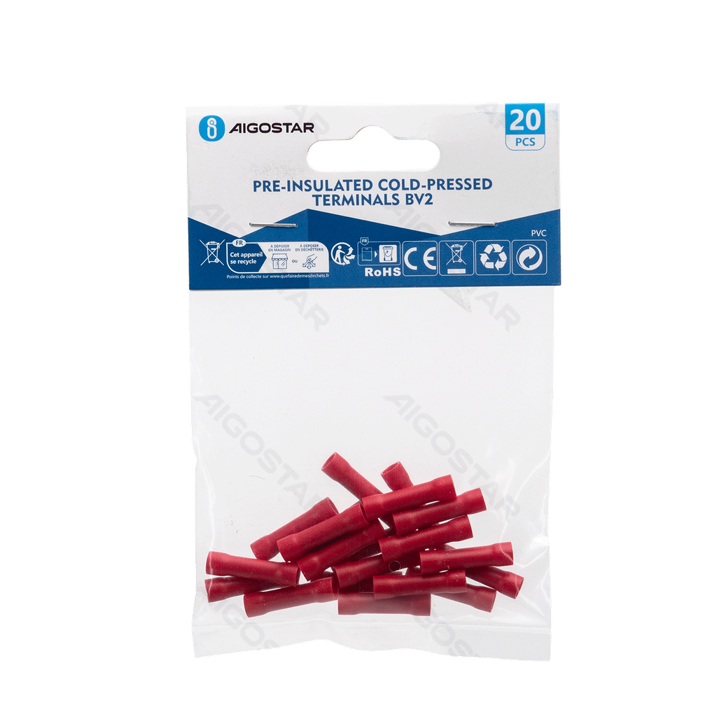 [B20104P5O] Aigostar Voorgeïsoleerde rood