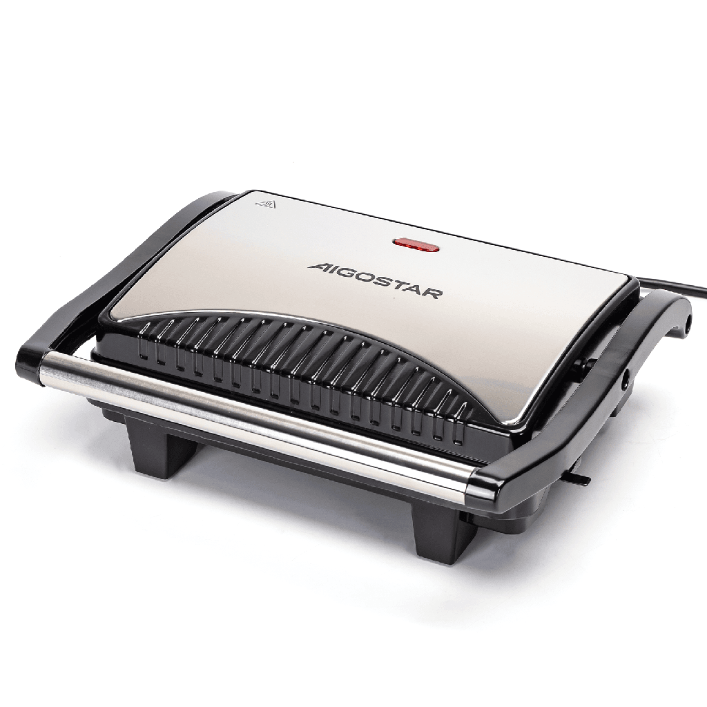 [B30202L7A] Aigostar Panini Grill RVS 1000W