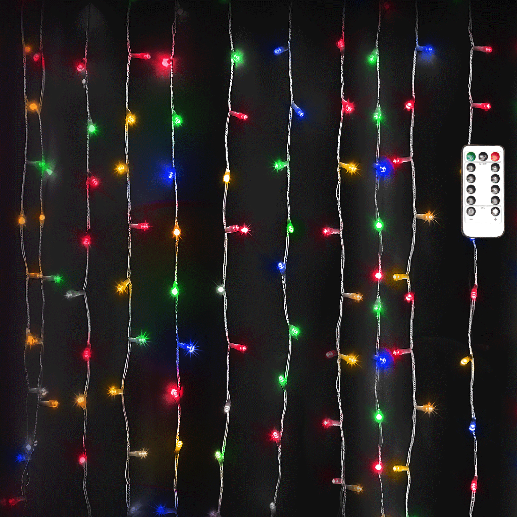 String light USB Kupferdraht Vorhang Silber-Kabel Farbe 3M+3M*3M