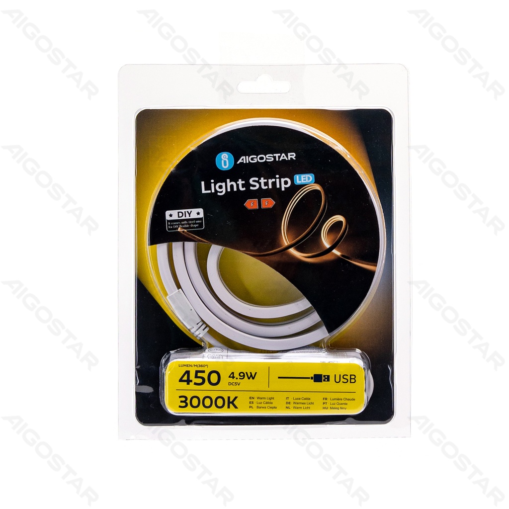 [B10301K9H] LED DIY Laagspanning Lichtstrip 1m 3000k