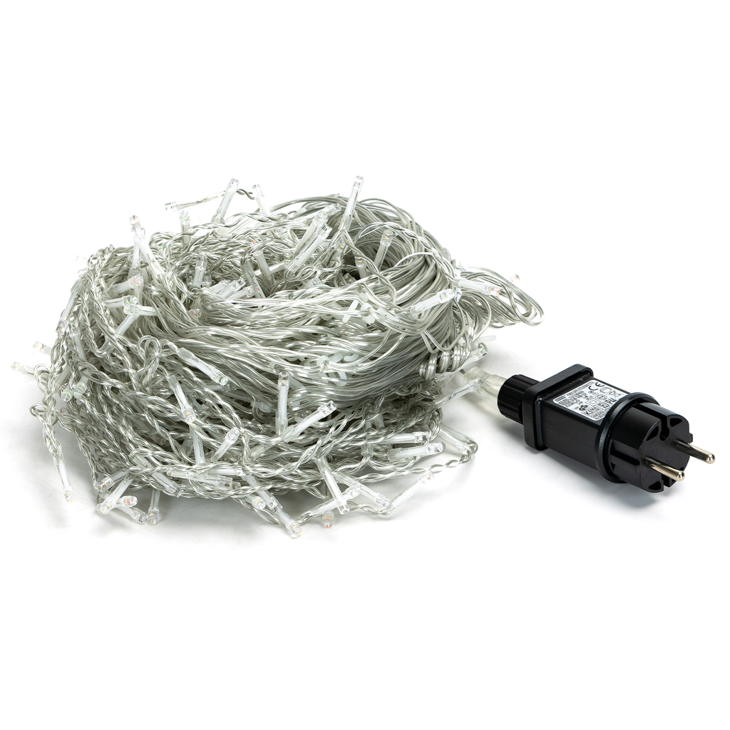 Aigostar Platte ijspegellichtstrook (golvend) met laag voltage RGBY 20m*0,6m 100 strips IP44 Binnen/Buiten