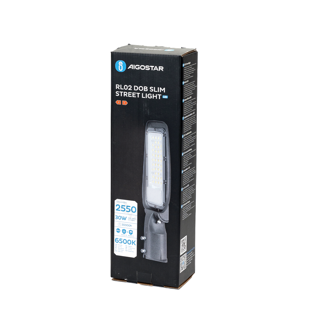 DOB LED slim street lamp 30W