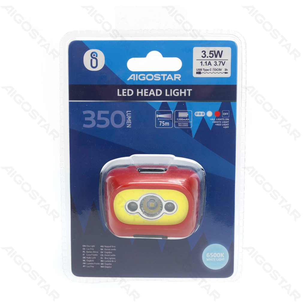 [B105012M4] Aigostar LED-koplamp TYPE-C Opladen