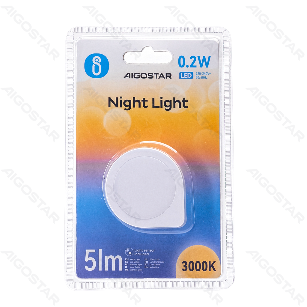 [B10308B9P] LED Night Light with Light Sensitive Sensor