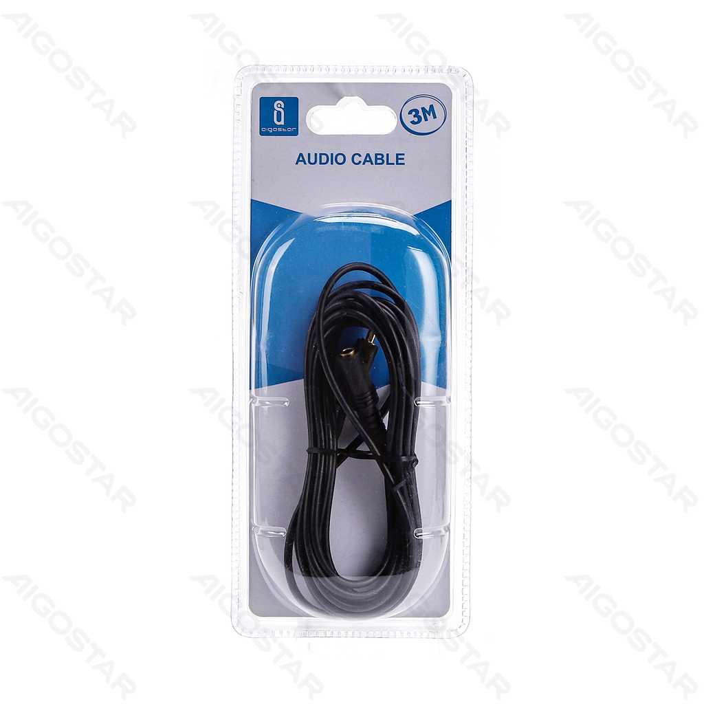 [B20104NMX] Audiokabel 3,5 Stecker auf 3,5 Buchse 3m Schwarz