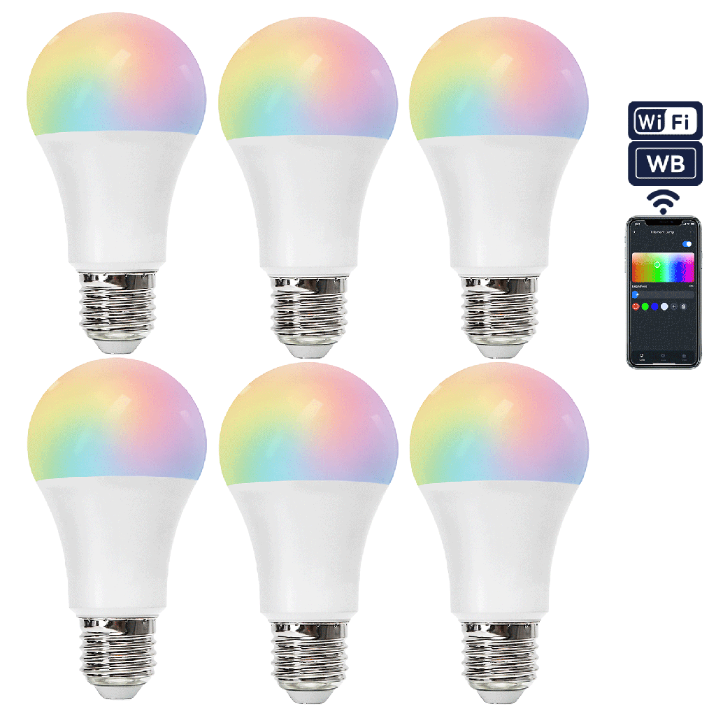 [S10201FW3] Aigostar Slimme LED A60 WiFi WB RGB+CCT