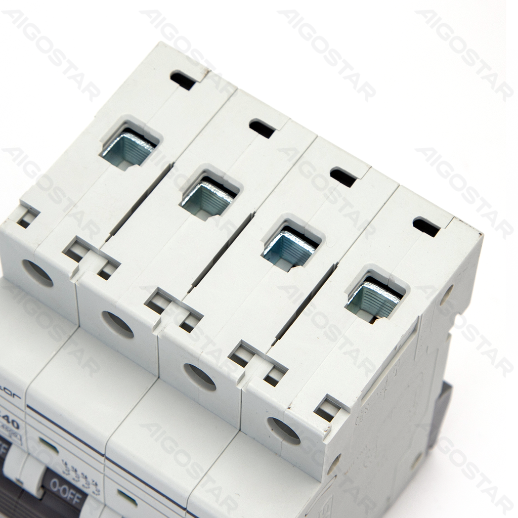 [B20201QEN] Aigostar Miniatuur stroomonderbreker 4P 63A C CURVE grijs